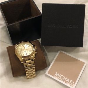 Michael Kors Channing Chronograph gold watch